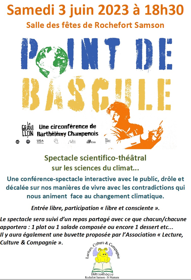 Le 3 juin, spectacle « Point de Bascule »